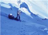 Annabel on belay (she missed out on the view from the top!)