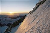 Sunset near the top of Aspiring