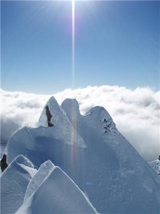 Ridgeline of first pinnacle