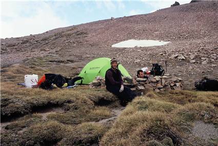 Camp on Butler Saddle