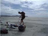 Special needs Regan on farewell spit