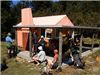 Middle Hill Hut with a new deck