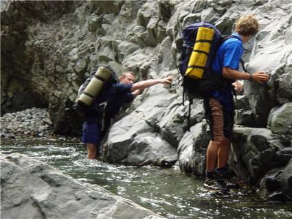 Fun sidling of pools in the Mangatera gorge