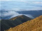 Mist flowing over the back of High Ridge