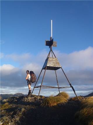 Jess by Mt Holdsworth trig