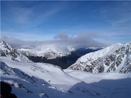 looking south/east from three tarns pass