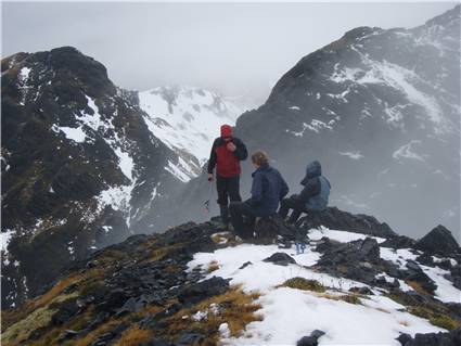 On top of South Twin, looking at its northern counterpart