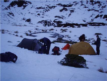 Camping on the tops