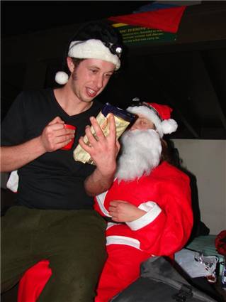 Guy gets his present....