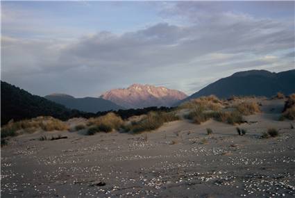 Red Mountain from the beach