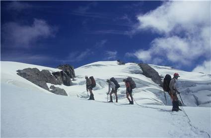 The unexpectedly open slope that stuffed us up on Destiny ridge