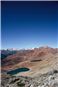 Jewel coloured tarns on the Red Hills range