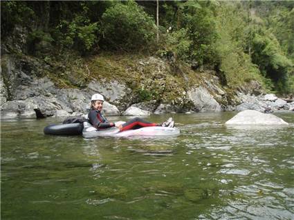 The only way to travel down rivers
