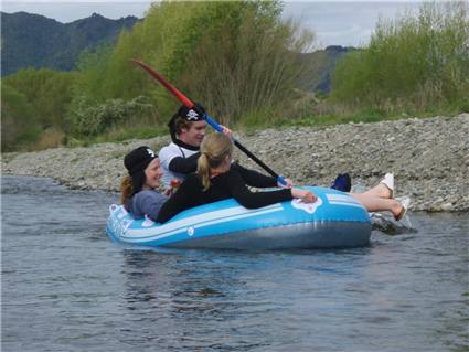 The mighty Waikanae river at one of its deepest points