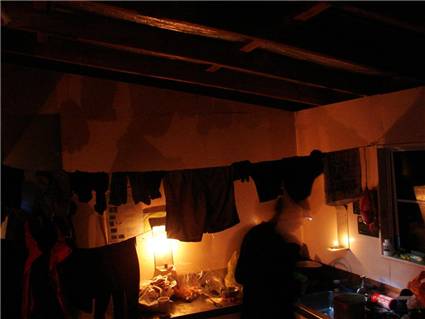 In the Hut - After the Bandits arrived....