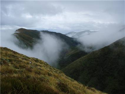 Looking down the valley