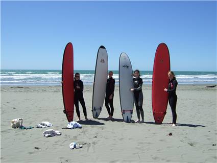 Surfie chicks in Christchurch