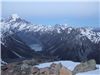 Full moon over Mt Cook Range from Olivier