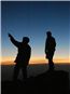 Kieran and Glen viewing the Cosmos.... as you do!!