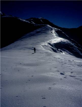 Winter ice on Holdsworth