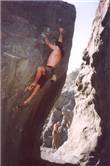 Derek Thatcher on Tangle with the tumble weeds (V7 Baring Head) - Dave Hodson
