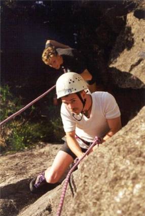 Climbers at Whanganui Bay