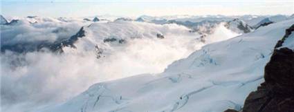 Therma Glacier from Mt Aspiring