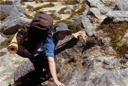 Making our way on to the Garibaldi plateau