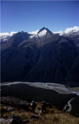 Climbing above the Landsborough