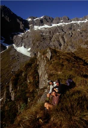 Trampers on Zeilian Pass